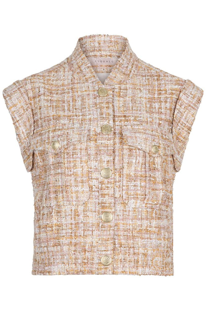 Esqualo Sand Tweed Gilet