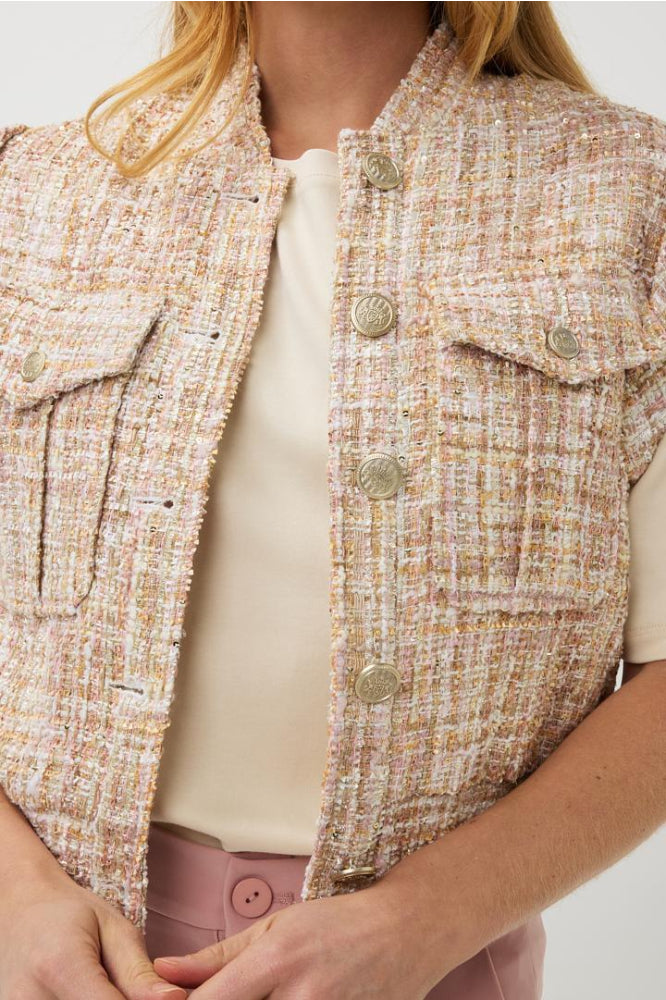 Esqualo Sand Tweed Gilet