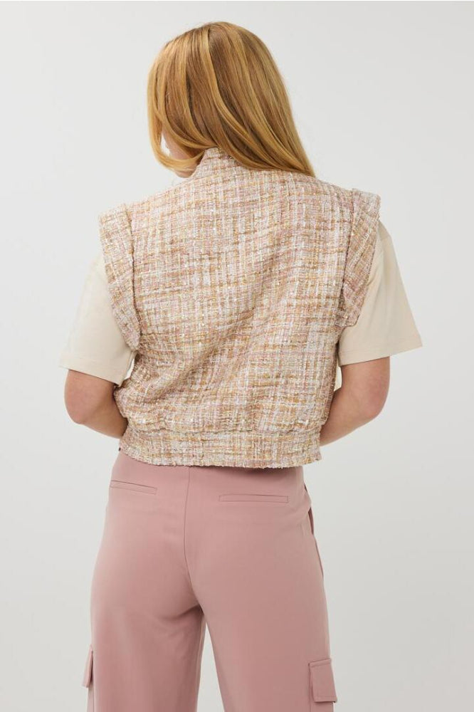 Esqualo Sand Tweed Gilet