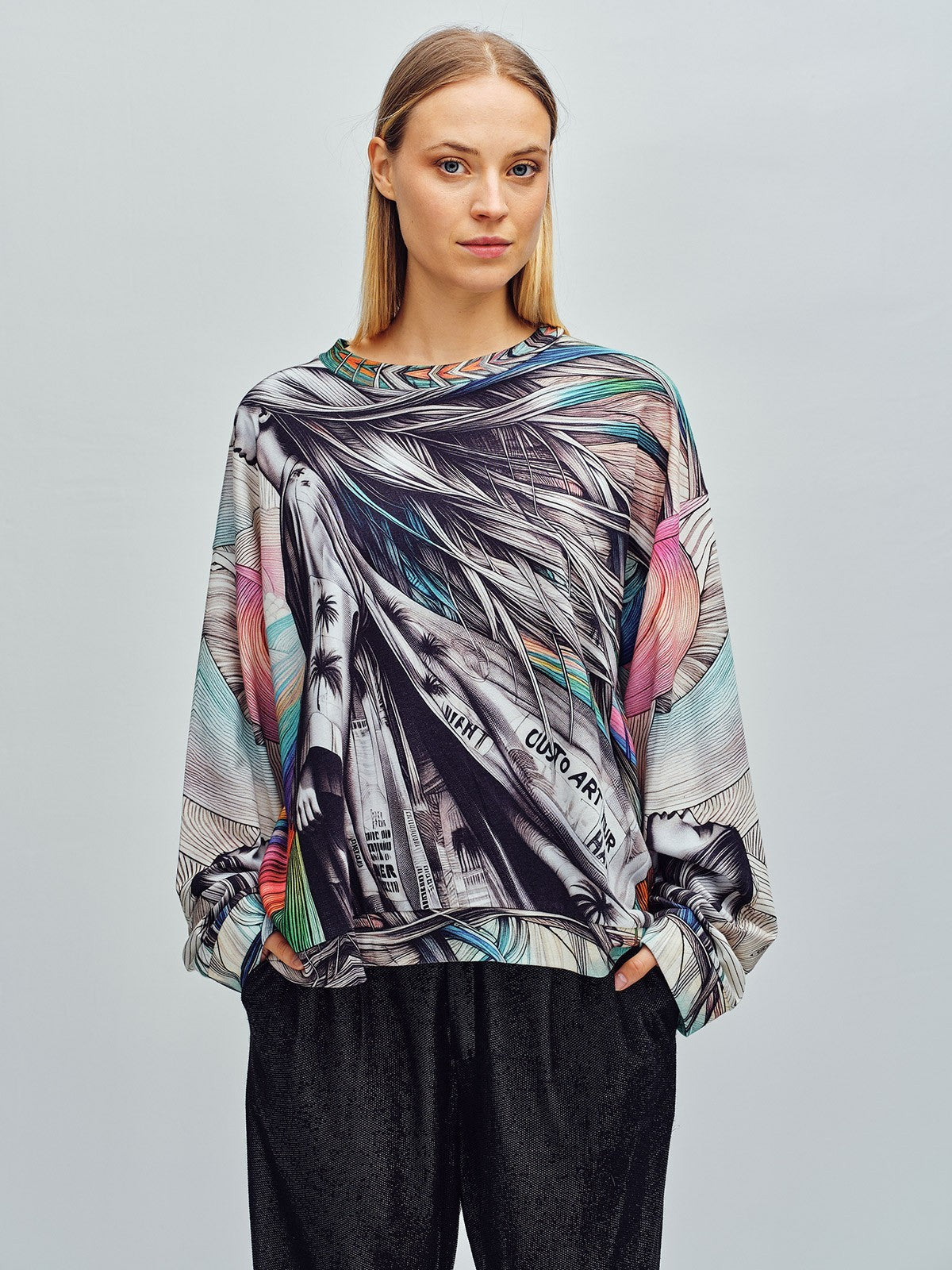 CUSTO Art Gown Hair Sweatshirt