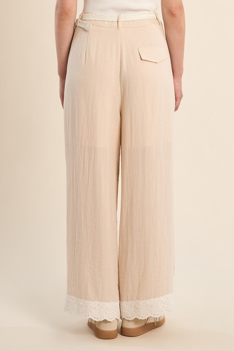 Molly Bracken High Waisted Straight Pant