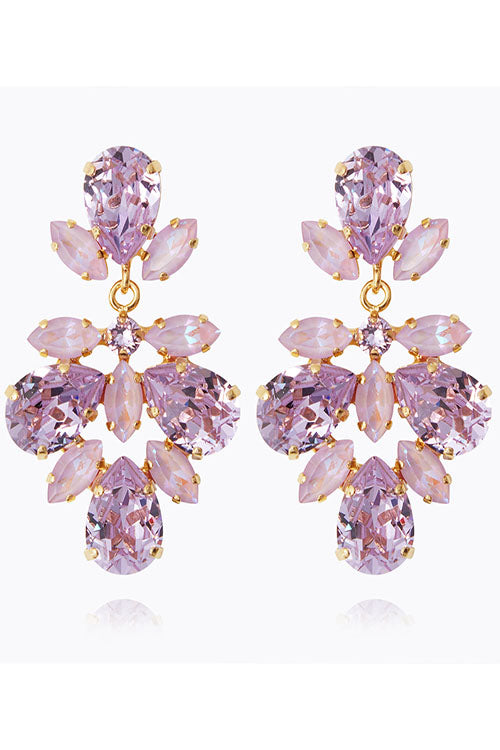 Caroline Svedbom Selene Earringes Gold - Violet Combo