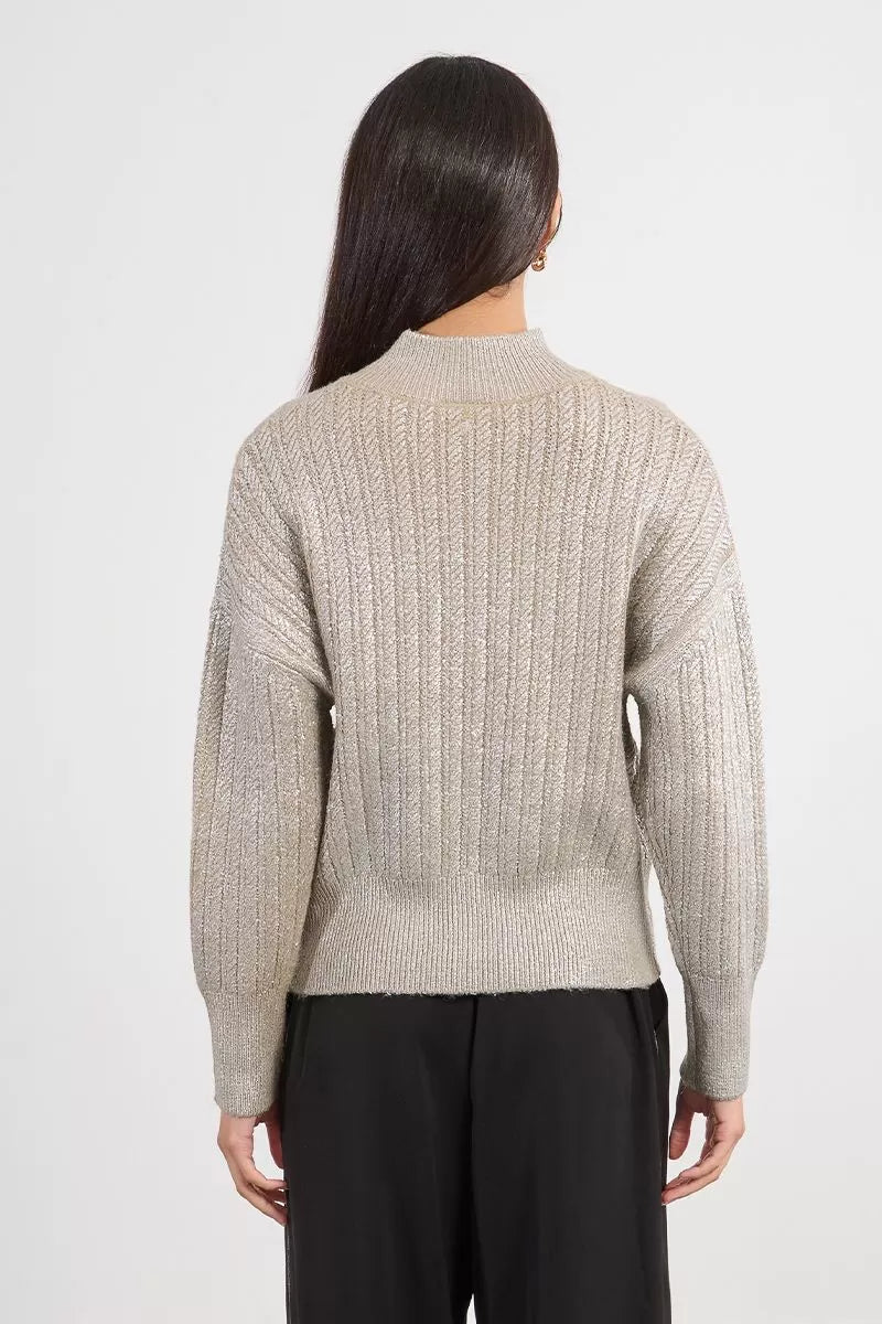 Molly Bracken Iridescent Beige Jumper