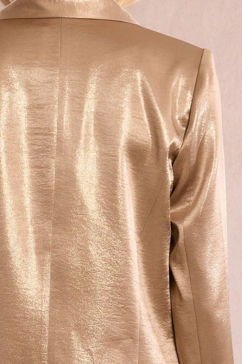Molly Bracken Iridescent Straight Blazer