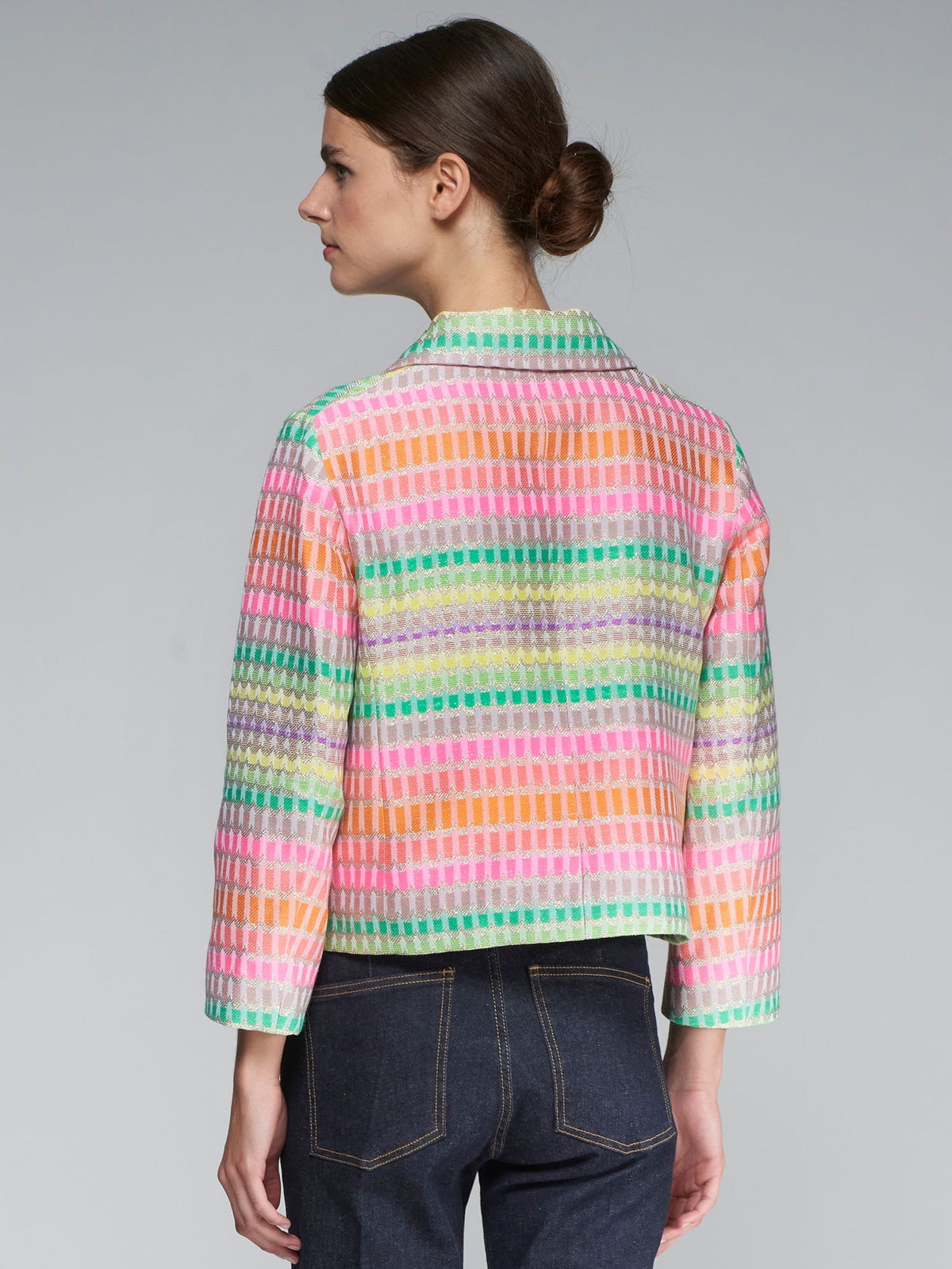 Vilagallo Emma Jacquard Multi Coloured Jacket
