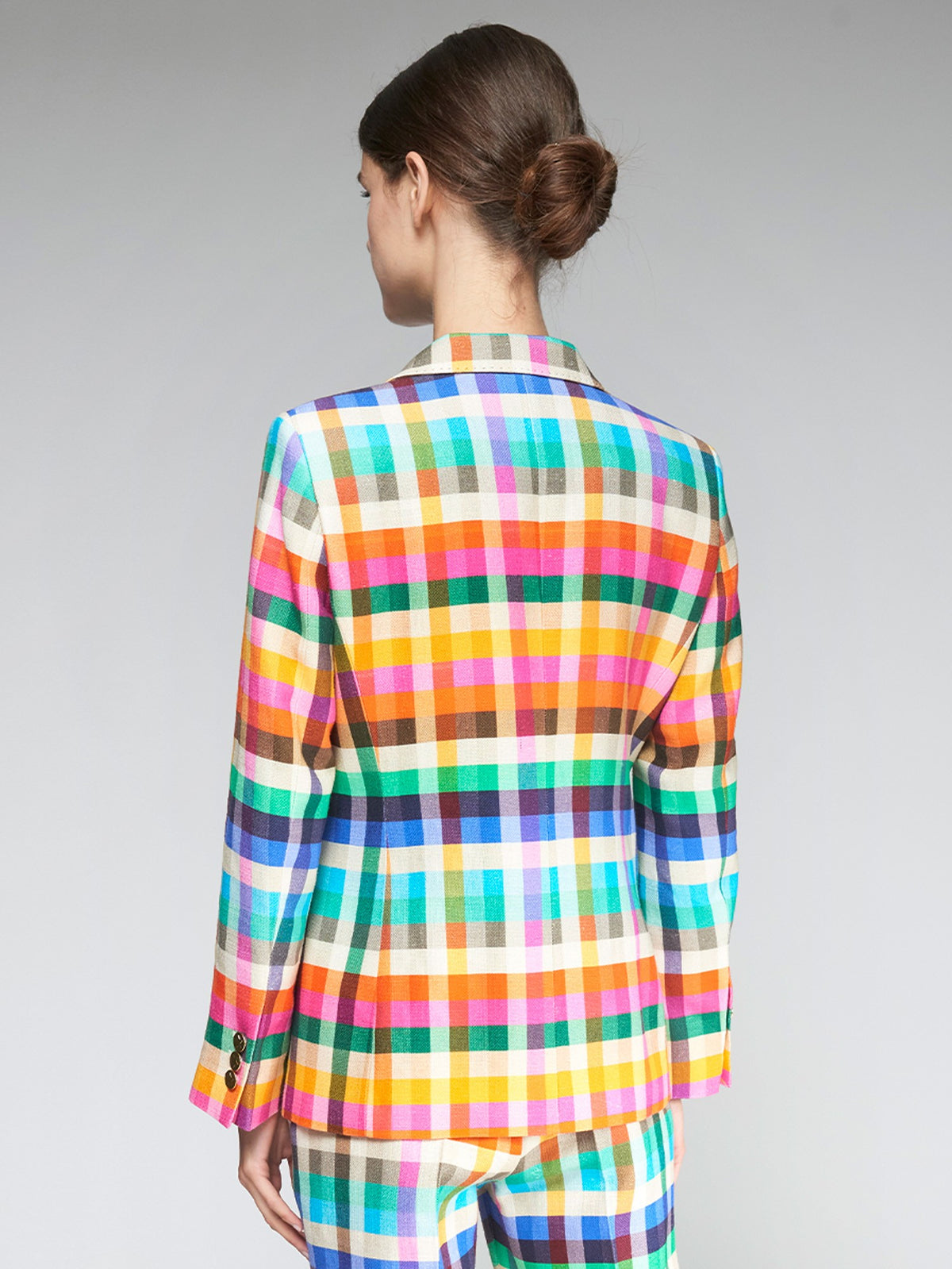 Vilagallo Multi Coloured Check Blazer