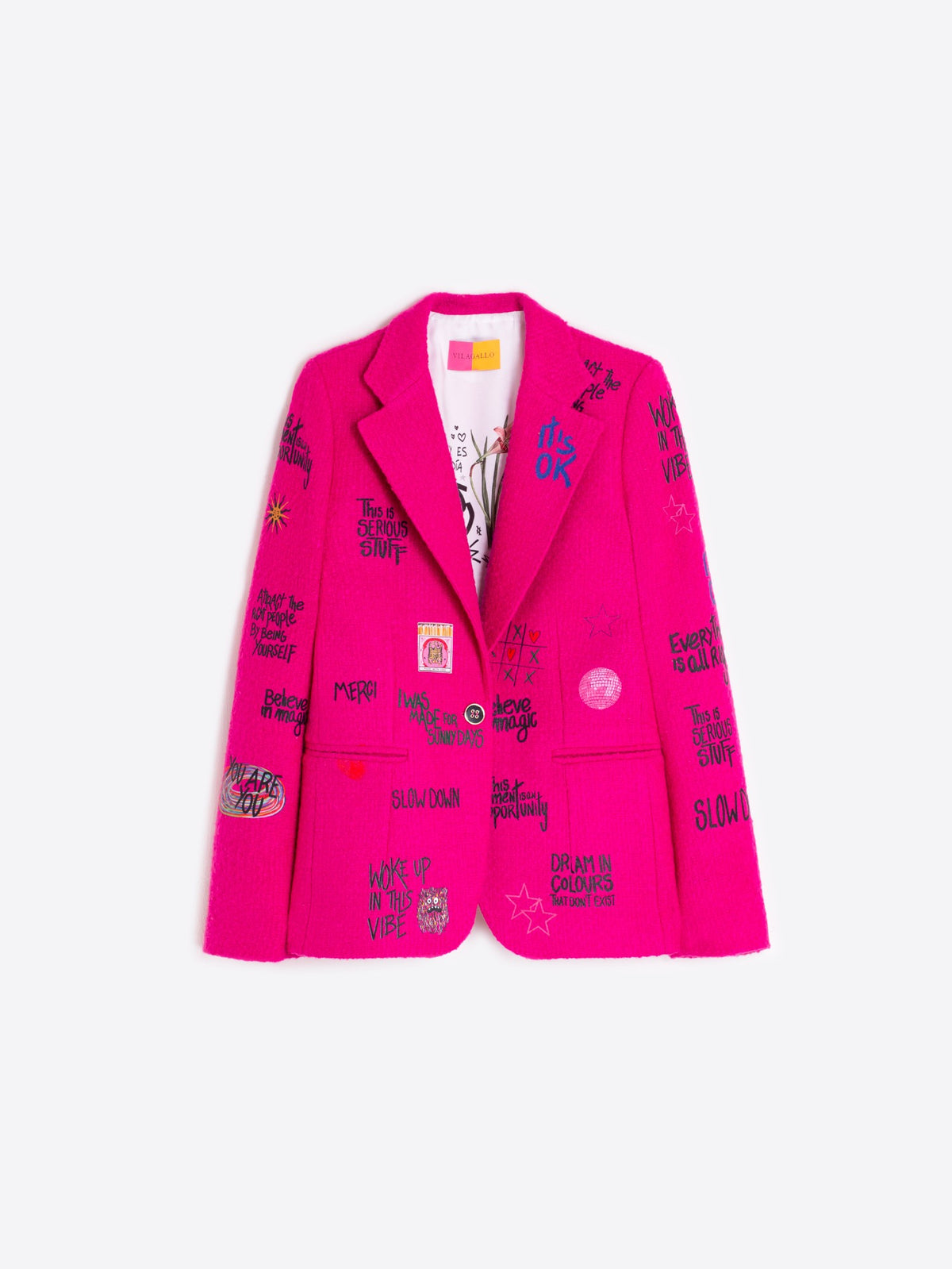 Vilagallo Helen Graffiti Rosa Jacket