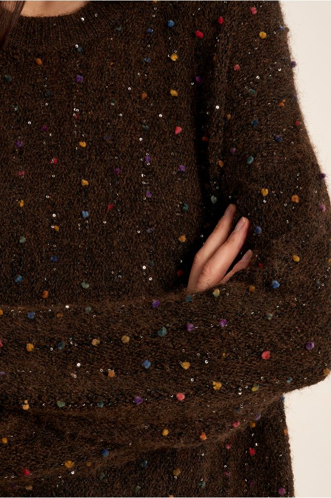 Molly Bracken Chocolate Dot Sweater