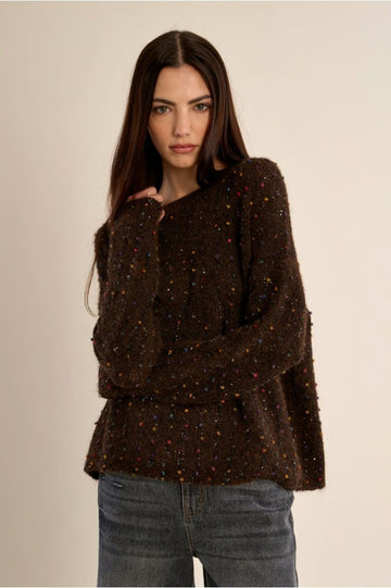 Molly Bracken Chocolate Dot Sweater