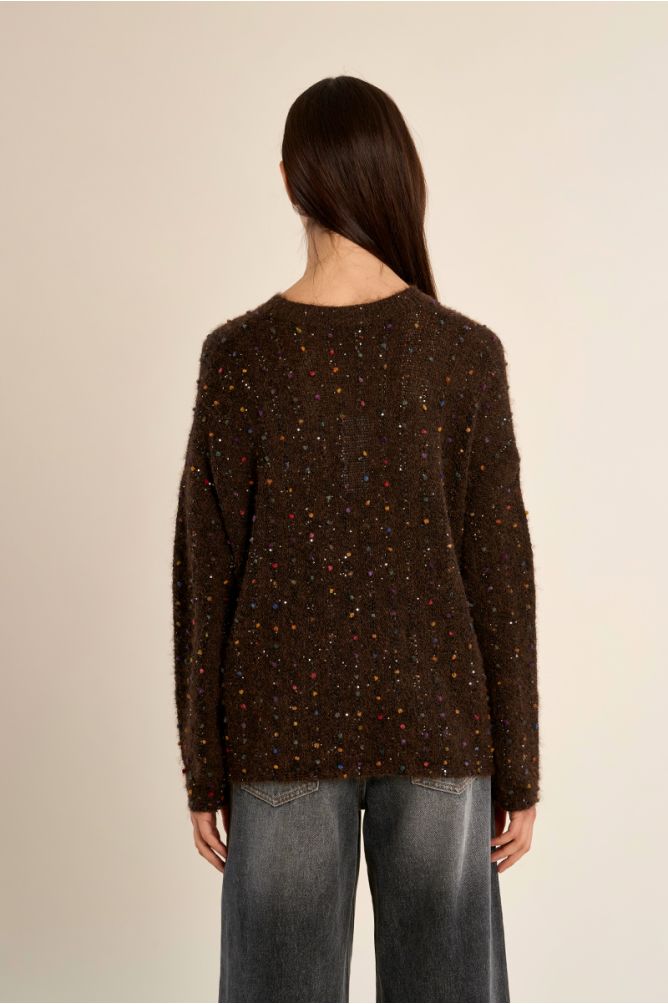 Molly Bracken Chocolate Dot Sweater