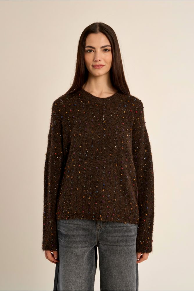 Molly Bracken Chocolate Dot Sweater