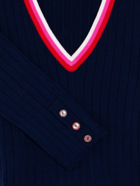 Vilagallo Marino V Neck Sweater