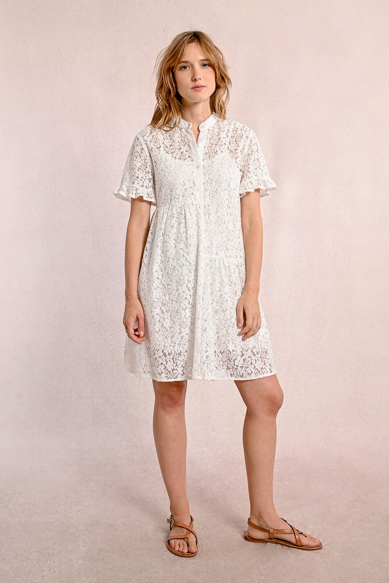 Molly Bracken White Lace Dress