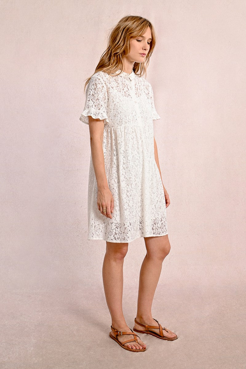 Molly Bracken White Lace Dress