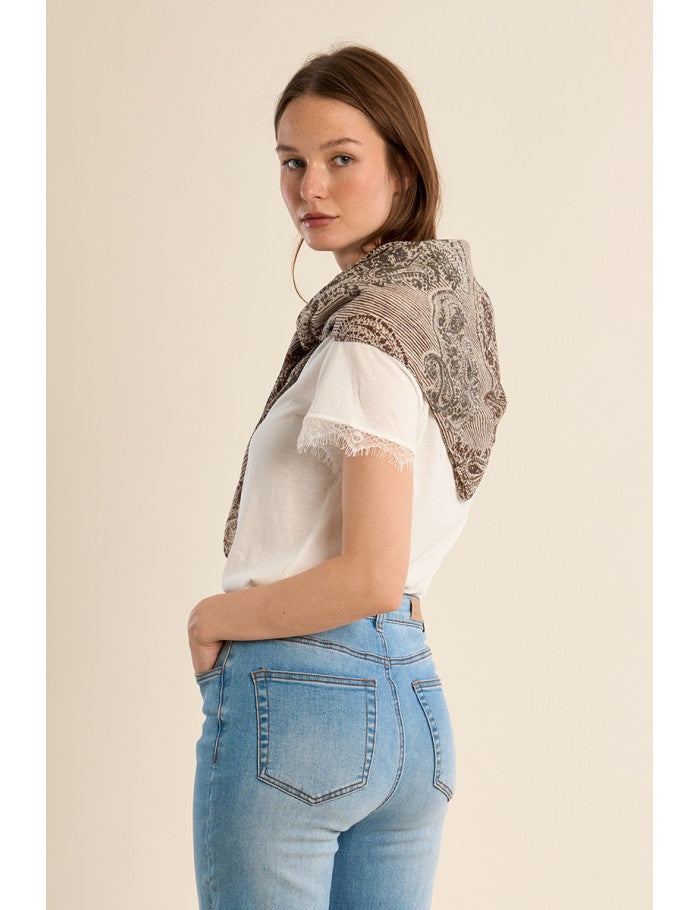 Molly Bracken Brown Cotton Scarf