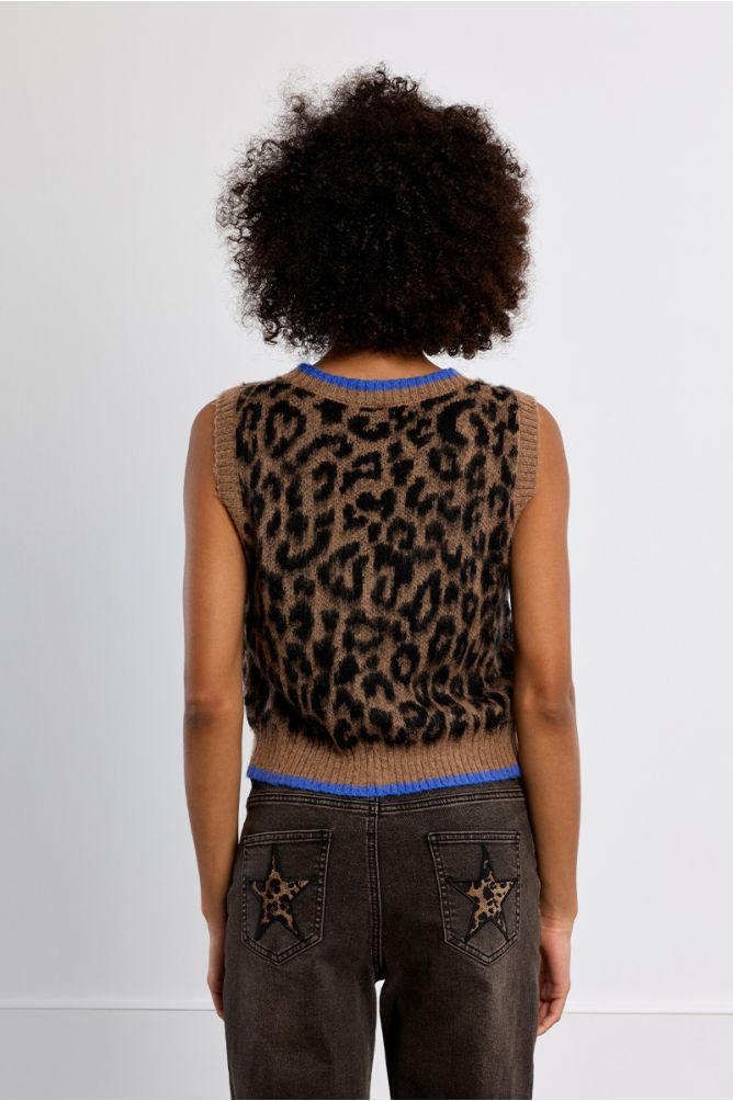 Molly Bracken Leopard Print Cami Vest