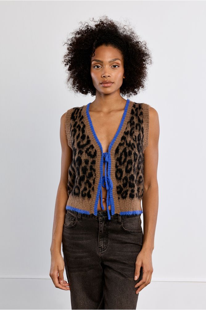 Molly Bracken Leopard Print Cami Vest