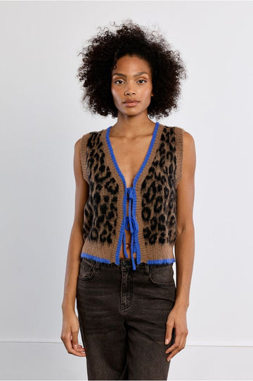 Molly Bracken Leopard Print Cami Vest