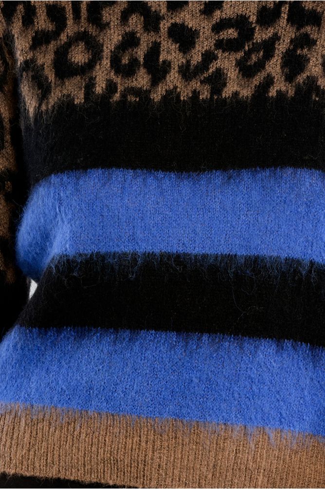Molly Bracken Leopard Knitted Sweater
