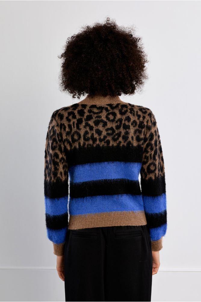 Molly Bracken Leopard Knitted Sweater