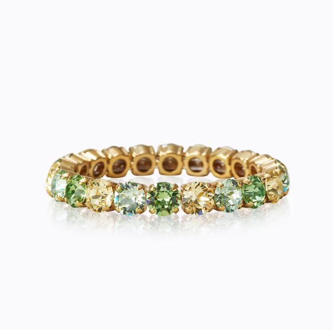 Caroline Svedbom Gia Studded Bracelet Lime Combo