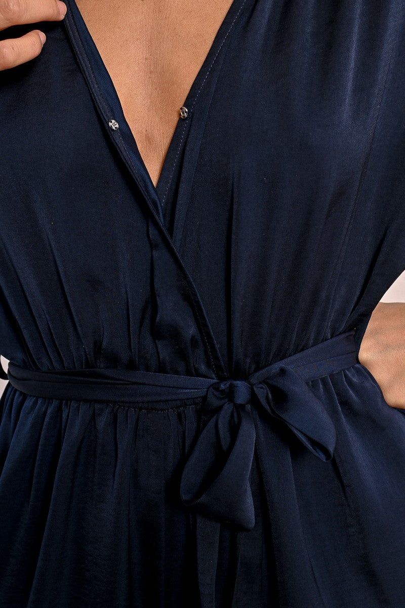 Molly Bracken Navy Ladies Woven Jumpsuit