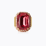 Caroline Svedbom Lydia Cocktail Ring Mulberry Red