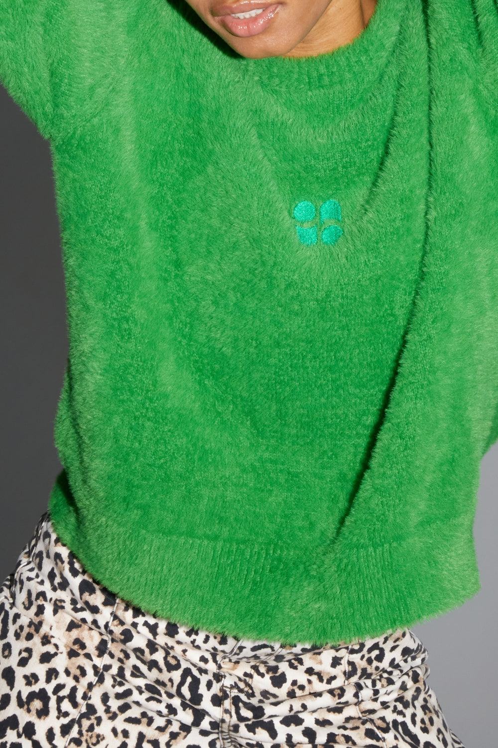 IMPREVU Maille Favola Uni Sweater  - Green