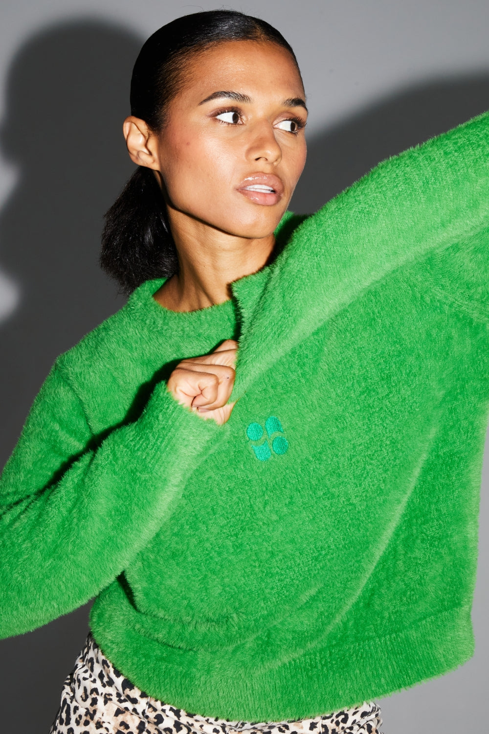 IMPREVU Maille Favola Uni Sweater  - Green