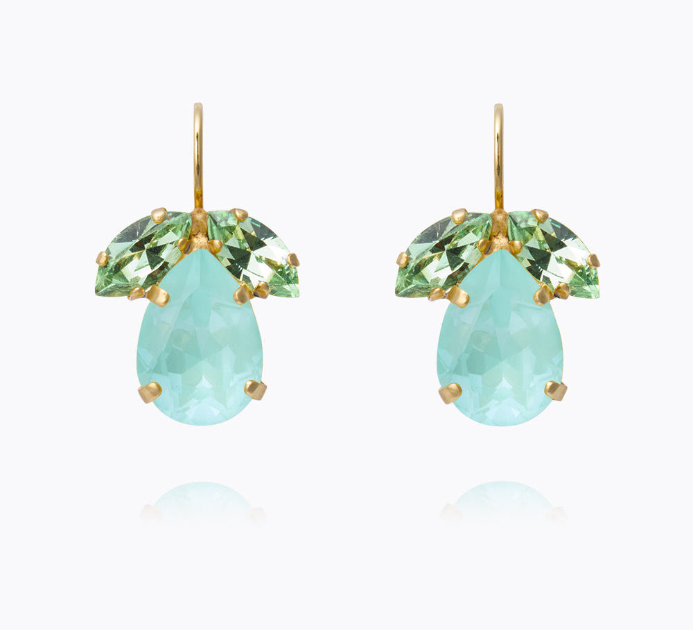 Caroline Svedbom Timo Earrings Gold Soft Mint