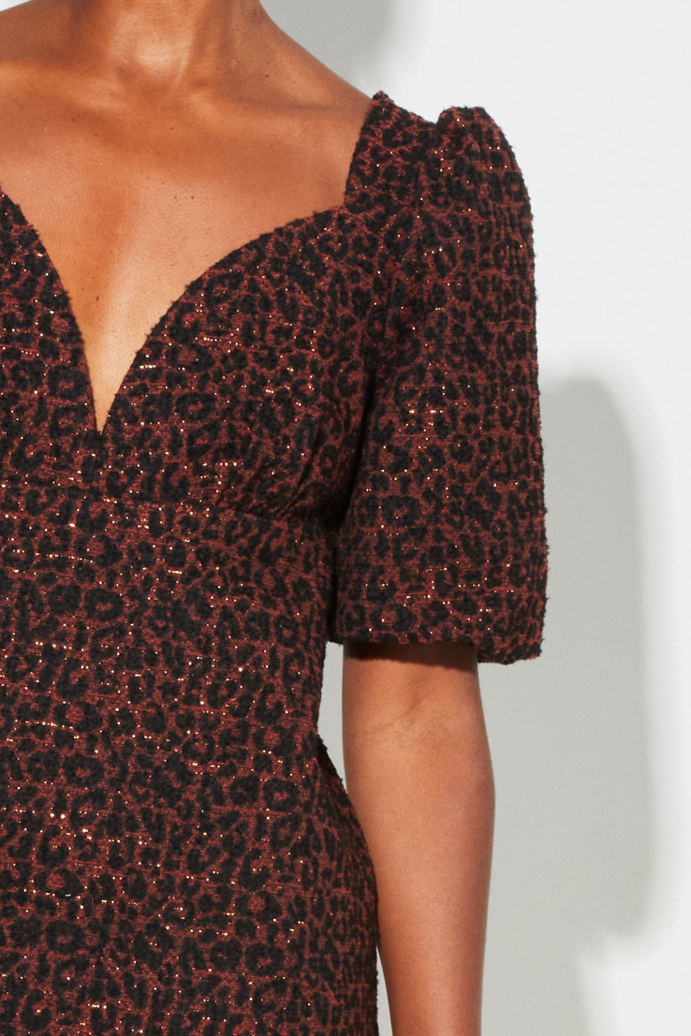 IMPREVU Nara Mini Leo Jacquard Dress