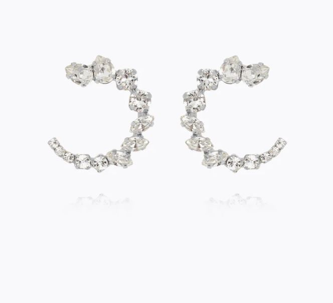Caroline Svedbom Mini Angie Earrings Rhodium