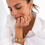 Caroline Svedbom Mini Drop Bracelet Gold Soft Pink