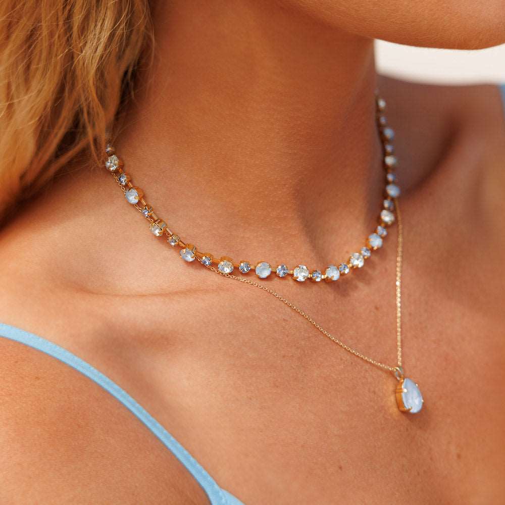 Caroline Svedbom Calanthe Necklace Azure Combo
