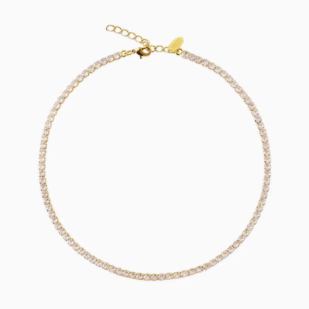 Caroline Svedbom Zara Necklace Gold Crystal