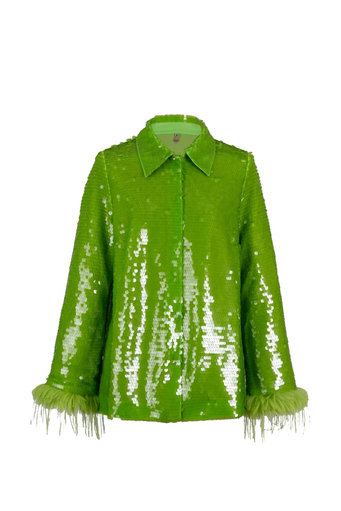 Celia B  Sequin Green Oasis Top