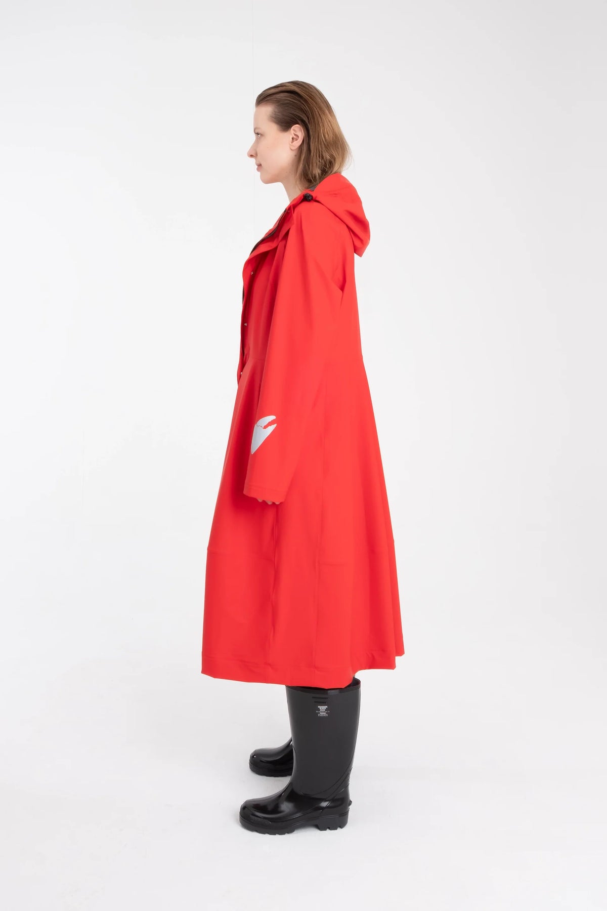 Sheena's Waterproof Hooded Raincoat -  Red