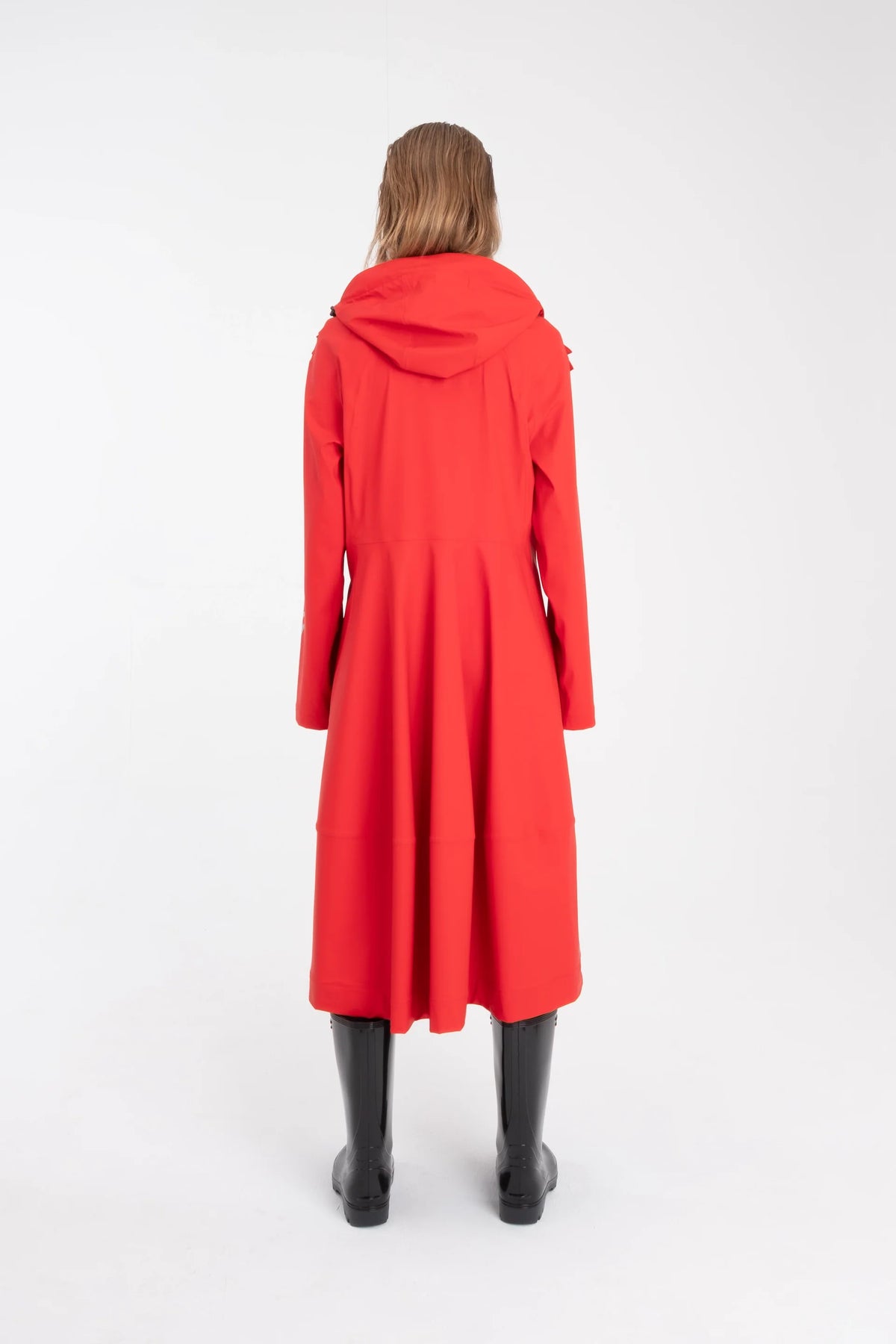 Sheena's Waterproof Hooded Raincoat -  Red