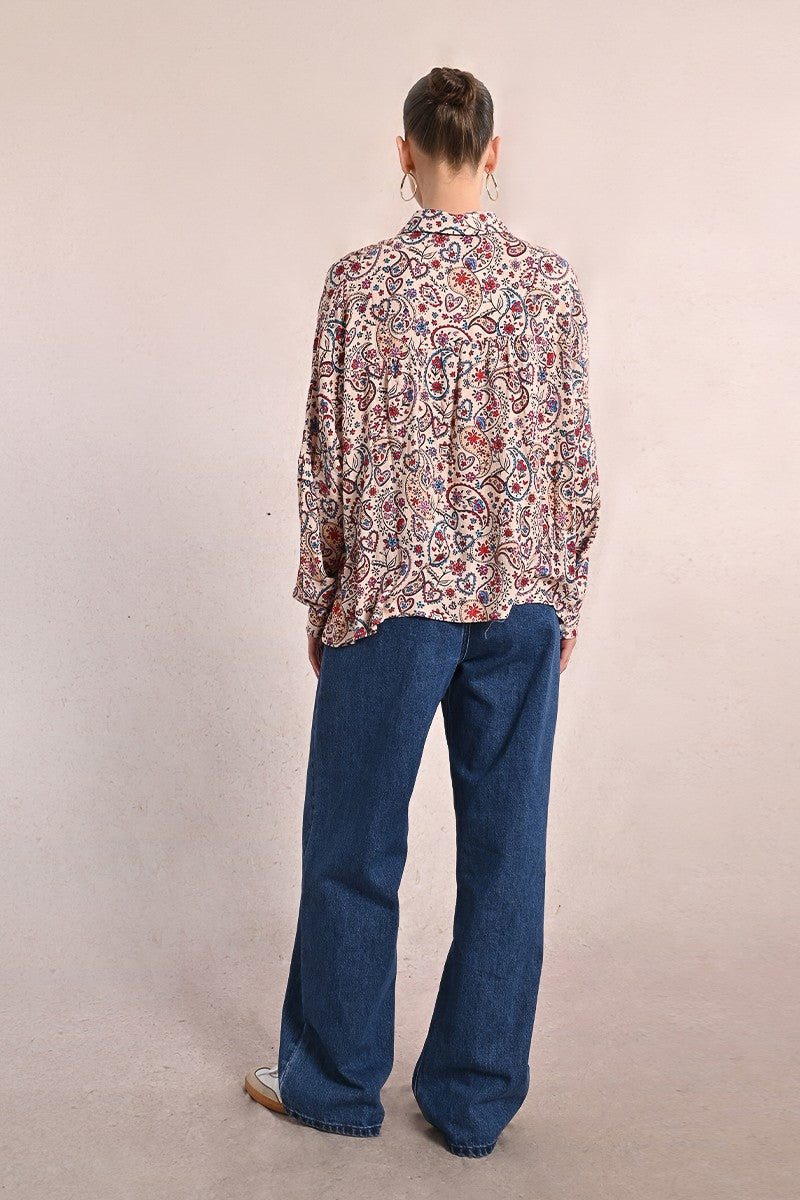 Molly Bracken Paisley Print Shirt
