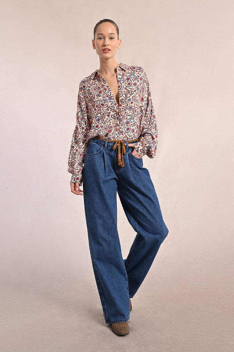 Molly Bracken Paisley Print Shirt
