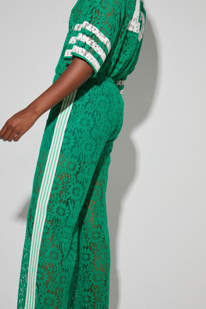 Imprevu College Charlie Dentelle Trousers - Green