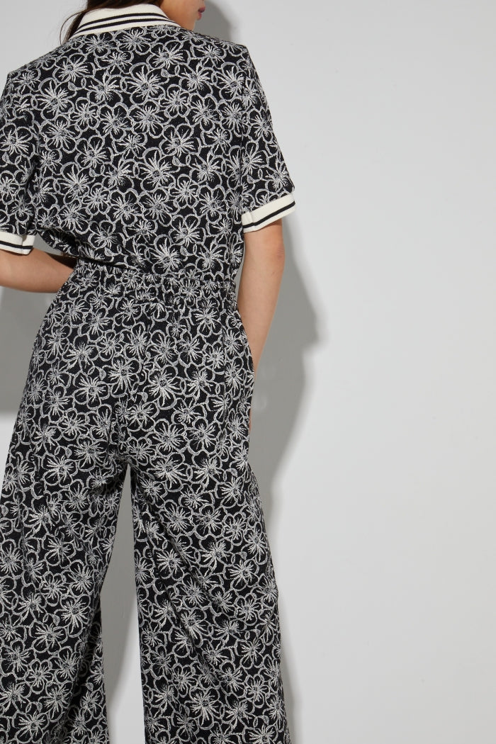 IMPREVU Charli Flower Black Trousers