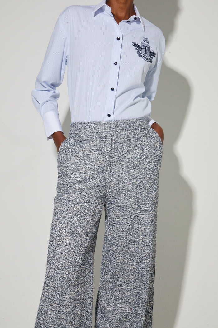 IMPREVU Charli Blue Tricot Trousers