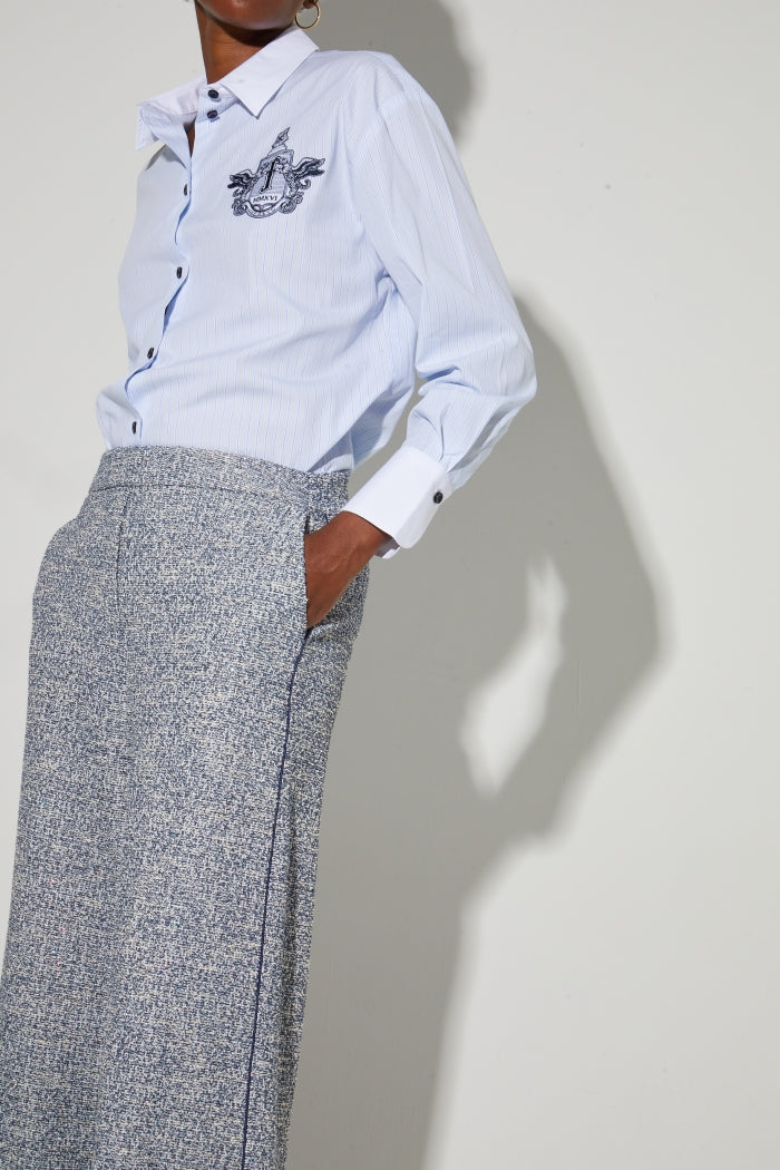 IMPREVU Charli Blue Tricot Trousers