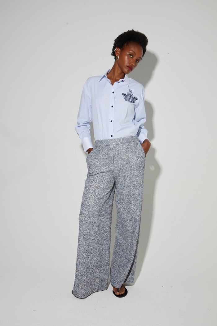 IMPREVU Charli Blue Tricot Trousers