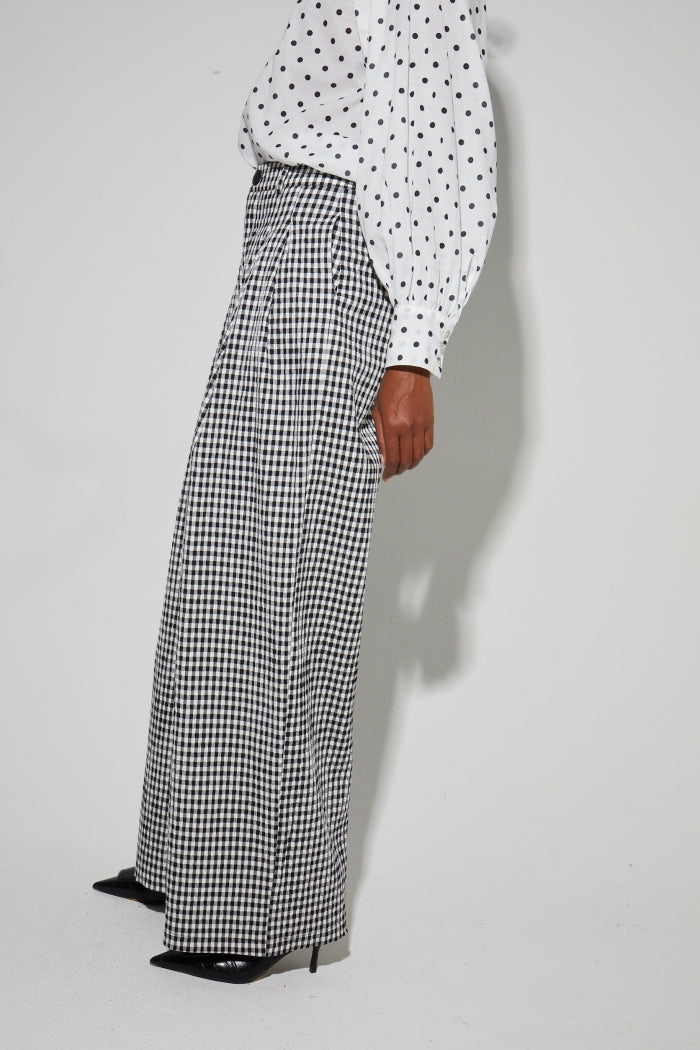 IMPREVU Elsa Vichy Check Trousers