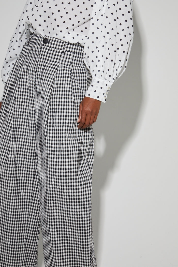 IMPREVU Elsa Vichy Check Trousers