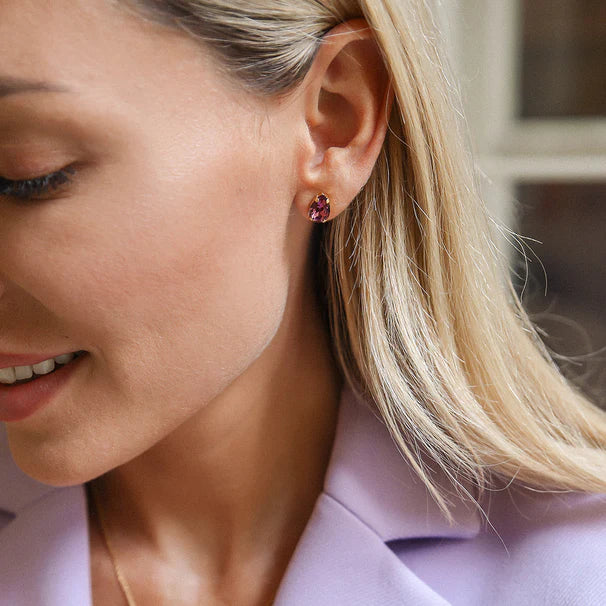 Caroline Svedbom Petite Drop Stud Earrings-Gold-Iris