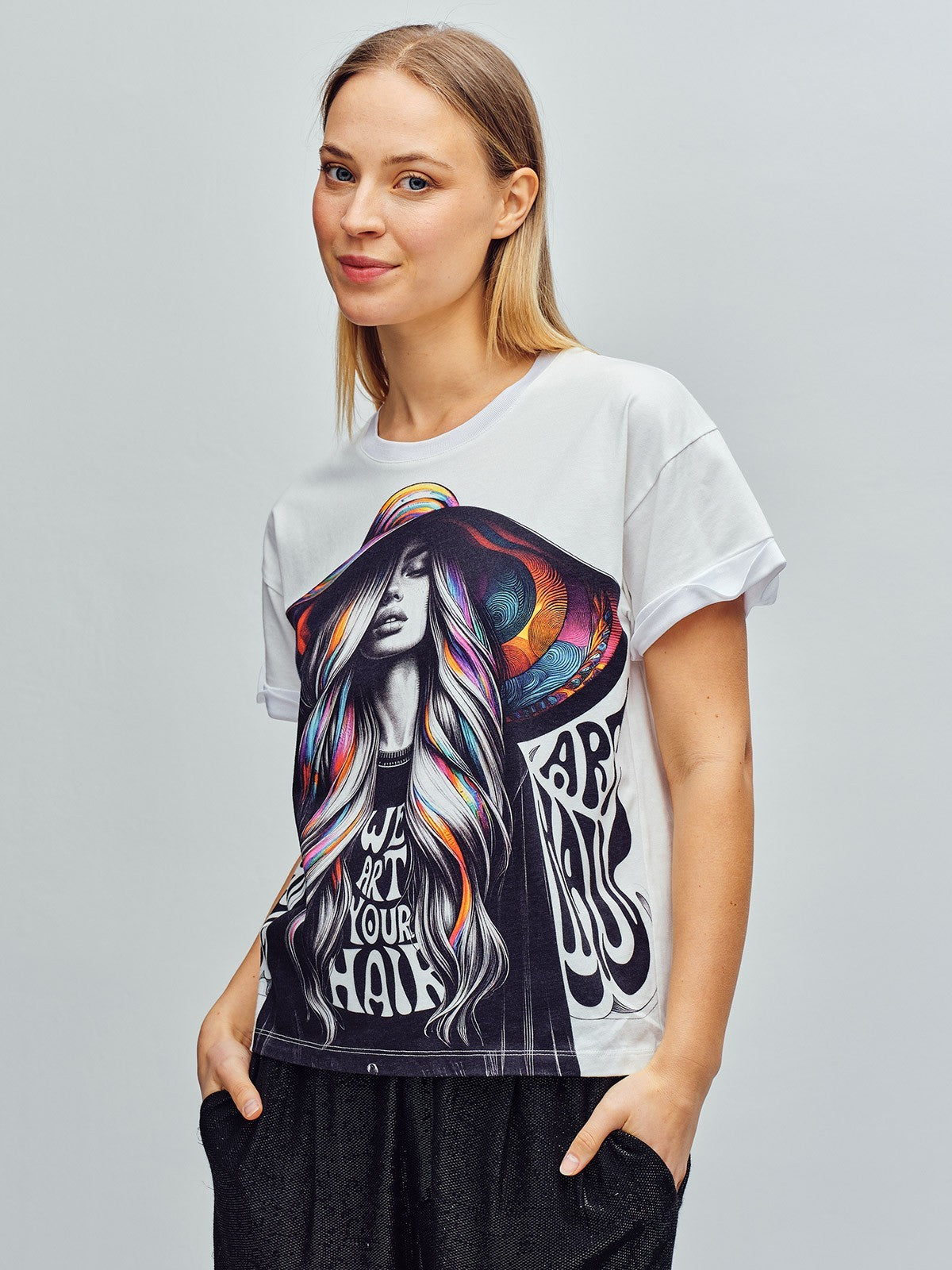 CUSTO Kyr Posh Palm T-shirt