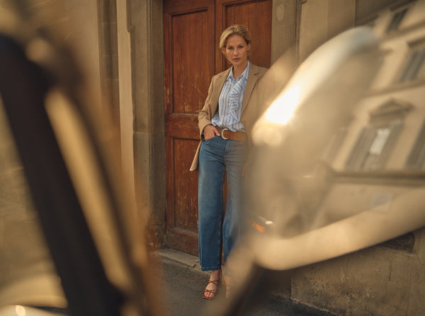 Mos Mosh Cashmere Blue Keva Stripe Shirt